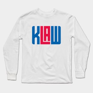 KLAW Logo - White Long Sleeve T-Shirt